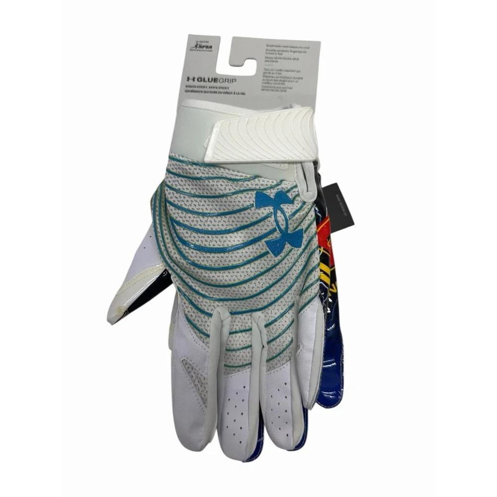 NWT Under Armour UA Blur Limited Edition Football Gloves Men's Size‎ Medium
